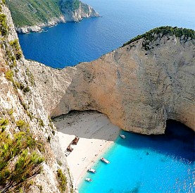 View of Shipwreck Beach Zante